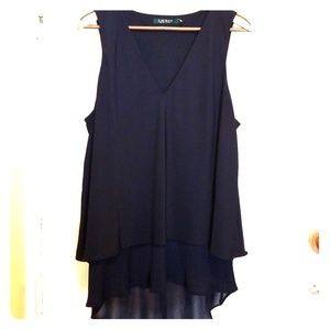 Ralph lauren hi-lo hem sleeveless blouse